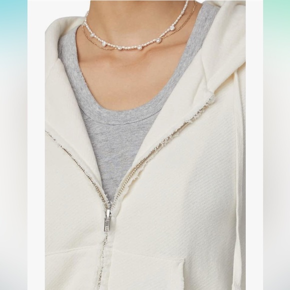 Bandier x Sincerely Jules The Juniper Zip Up Hoodie Size L - Picture 2 of 11